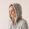 Dames Casual Jumpsuit – Luipaard Lichtgrijs