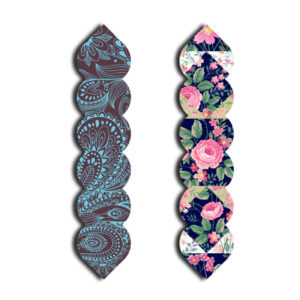 Houten Bladwijzer – Bloemen & Paisley