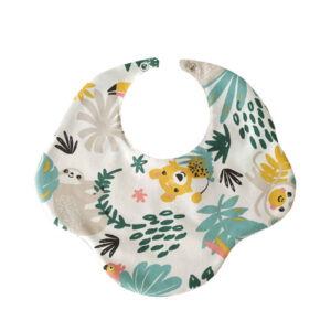 Baby Slab – Amazone Jungle Ontwerp Wit Katoen