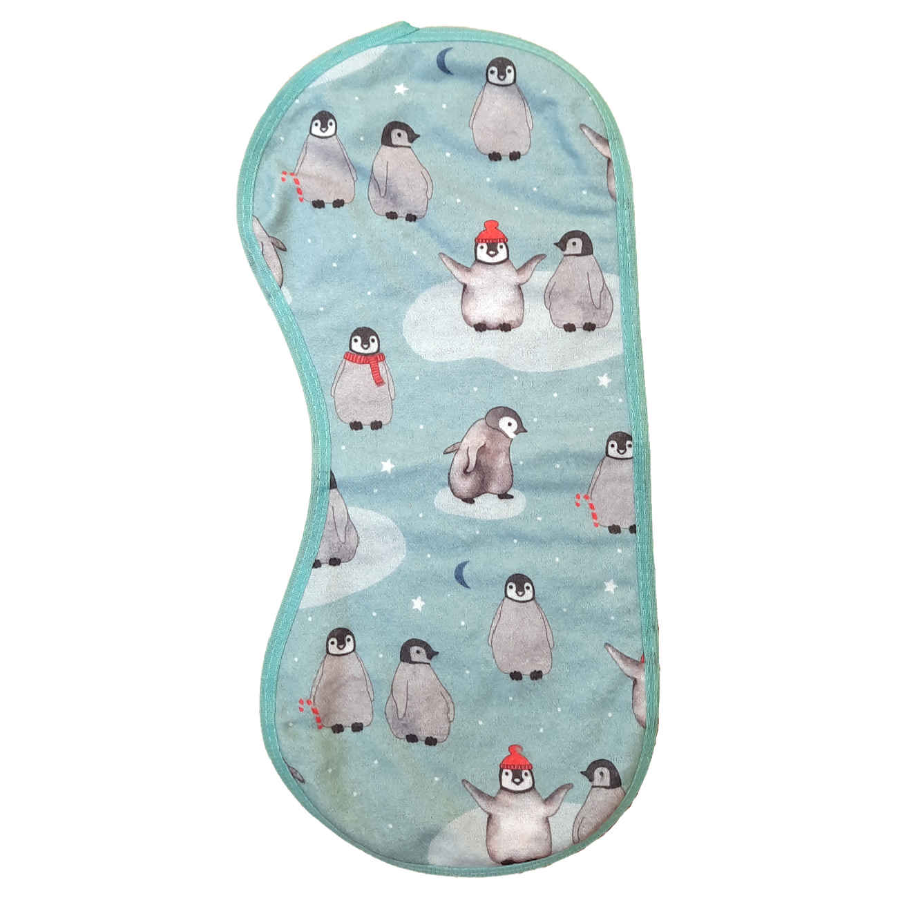 Baby Slab – Pinguïn Ontwerp Blauw Katoen (Set van 3)