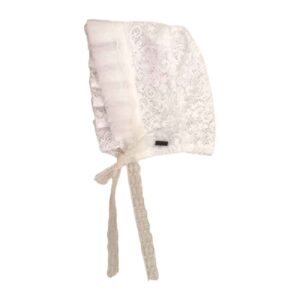 Babymuts met Oorkleppen Prinses Model – Melkwit