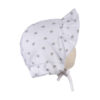 Baby Muts met Oorkleppen – Wit Hartjespatroon