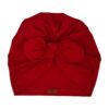 Baby Tulband – Rood Rayon Stof (6-12 Maanden)