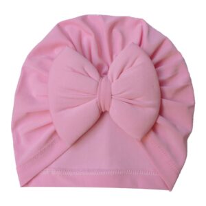 Baby Tulband – Roze Rayon Stof Comfortabel