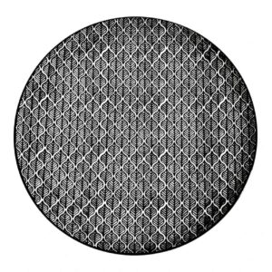 Keramisch Serviesbord – Geometrisch Zwart