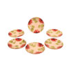 Keramisch Serviesbord – Bloemenontwerp Cream (Set van 6)