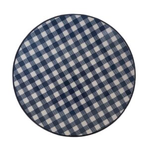 Keramisch Serviesbord – Geruit (Navy Blauw)