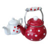 Keramisch Dubbel Theepot Set – Polkadot