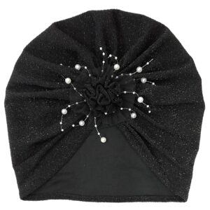 Chique en Stijlvolle Tulband van Rekbare Lurex Stof – Elegantie Model