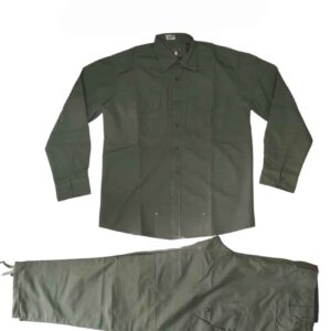 Cubaanse Legeruniform Lange Mouwen in Groen
