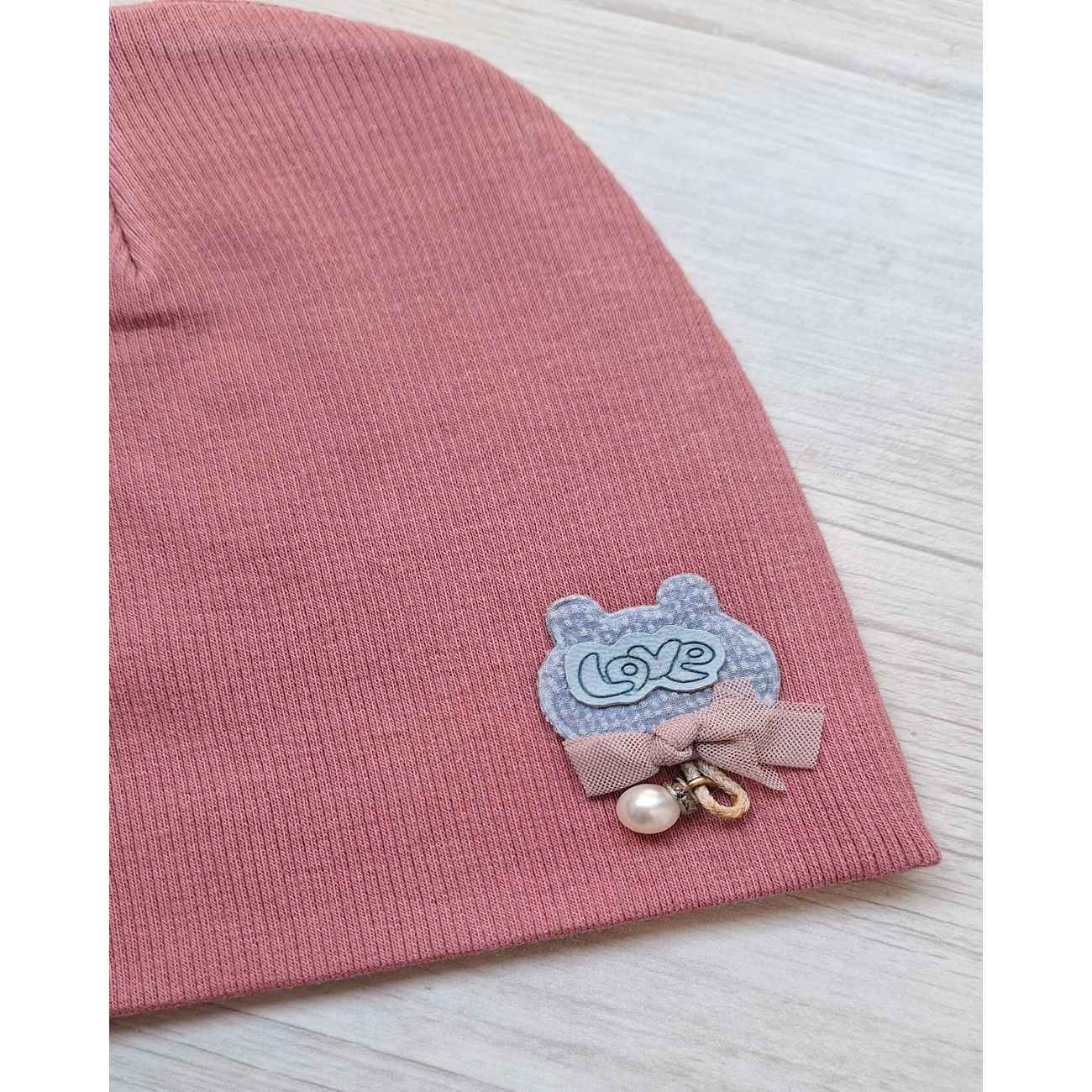 Babymuts Elastisch – Roze – Voor Herfst & Lente