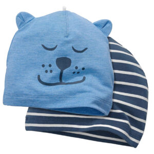 Babymuts – Blauw Dier Katoen (Set van 2)