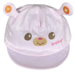 Babymuts – Zomer Baseball Cap – Roze (0-7 maanden)
