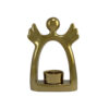 Decoratieve Keramische Kandelaar met Engel Ontwerp in Goud