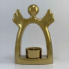Decoratieve Keramische Kandelaar met Engel Ontwerp in Goud