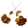 Handgemaakte Koperen Rozenbloem – Bloemenkunst (10x)