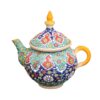 Decoratieve Aardewerk Theepot met Paisley Minakari Email Ontwerp Model Shabestan