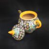 Decoratieve Aardewerk Theepot met Paisley Minakari Email Ontwerp Traditioneel Model