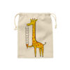 Katoenen Trekkoord Opbergzak – Giraffe Ontwerp