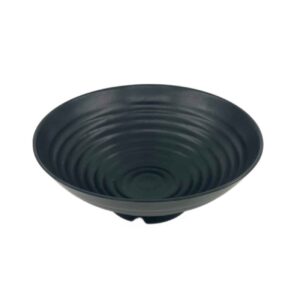 Duurzame melamine kom set van 2 – zwart