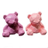Geometrisch Teddybeer Kubisme Beeld – Artistiek Decor Idee (Set van 2)