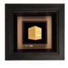 Goud-Embossed Decoratieve Islamitische Tegel met Kaaba Ontwerp – Islamitisch Wanddecor Frame