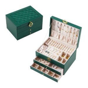 Luxe Sieradenkist met Slot – Kunstleer Organizer