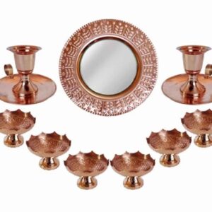 Haft-Seen Koperen Set – Tijdloze Vieringen Nowruz, Perzisch Nieuwjaar, Elegant Ontwerp 9-delig