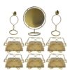 Haft Seen Metalen Set voor Tijdloze Vieringen, Perzisch Nieuwjaar, Elegant Ontwerp 9-delig