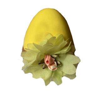 Haft-Sin Ei voor Nowruz – Geel model met bloemen