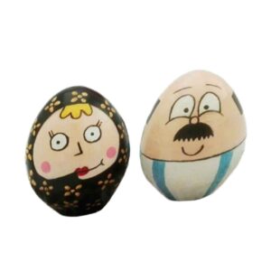 Haft-Sin Beschilderd Ei voor Nowruz – Gol Pari (Set van 2)