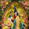 Handgeknoopt Perzisch Beeldtapijt uit Tabriz – Prachtige Pauwen