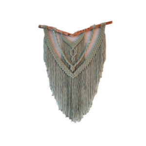 Handgemaakte Macramé Wanddecoratie – Bohemien Blad