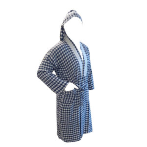 Handgemaakte Perzische Badjas – Navy Blauw