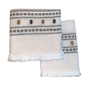 Handgemaakte Perzische Badjas – Wit (2x)
