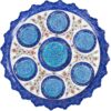 Handgemaakt Perzisch Theeservies – Minakari Email Blauw