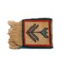 Handgeweven Kilim Onderzitter – Crème Bloemenpatroon, Boho Wollen Vierkant