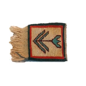 Handgeweven Perzische Kilim Onderzetter – Bloem