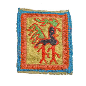 Handgeweven Perzische Kilim Onderzetter – Haan