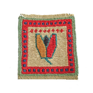 Handgeweven Perzische Kilim Onderzetter – Pistache