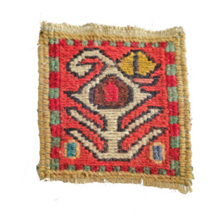 Handgeweven Perzische Kilim Onderzetter – Geometrisch