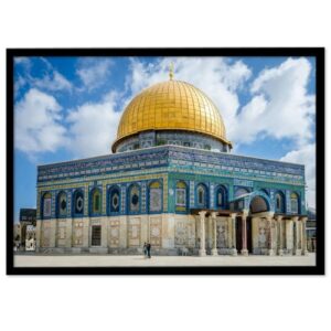 Islamitische Canvas Kunst – Verlichte Lijst van Al-Aqsa Moskee met Volledige LED