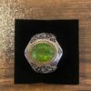 Islamitische Peridot Zilveren Ring voor Mannen met Ya Hussain Kalligrafie