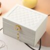 Luxe Sieradenkist met Slot – Kunstleer Organizer