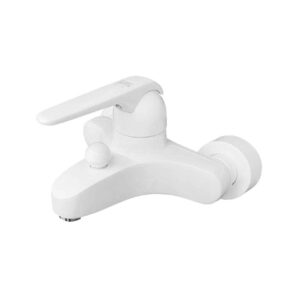 KWC badkamerkraan Domo model – Wit Messing