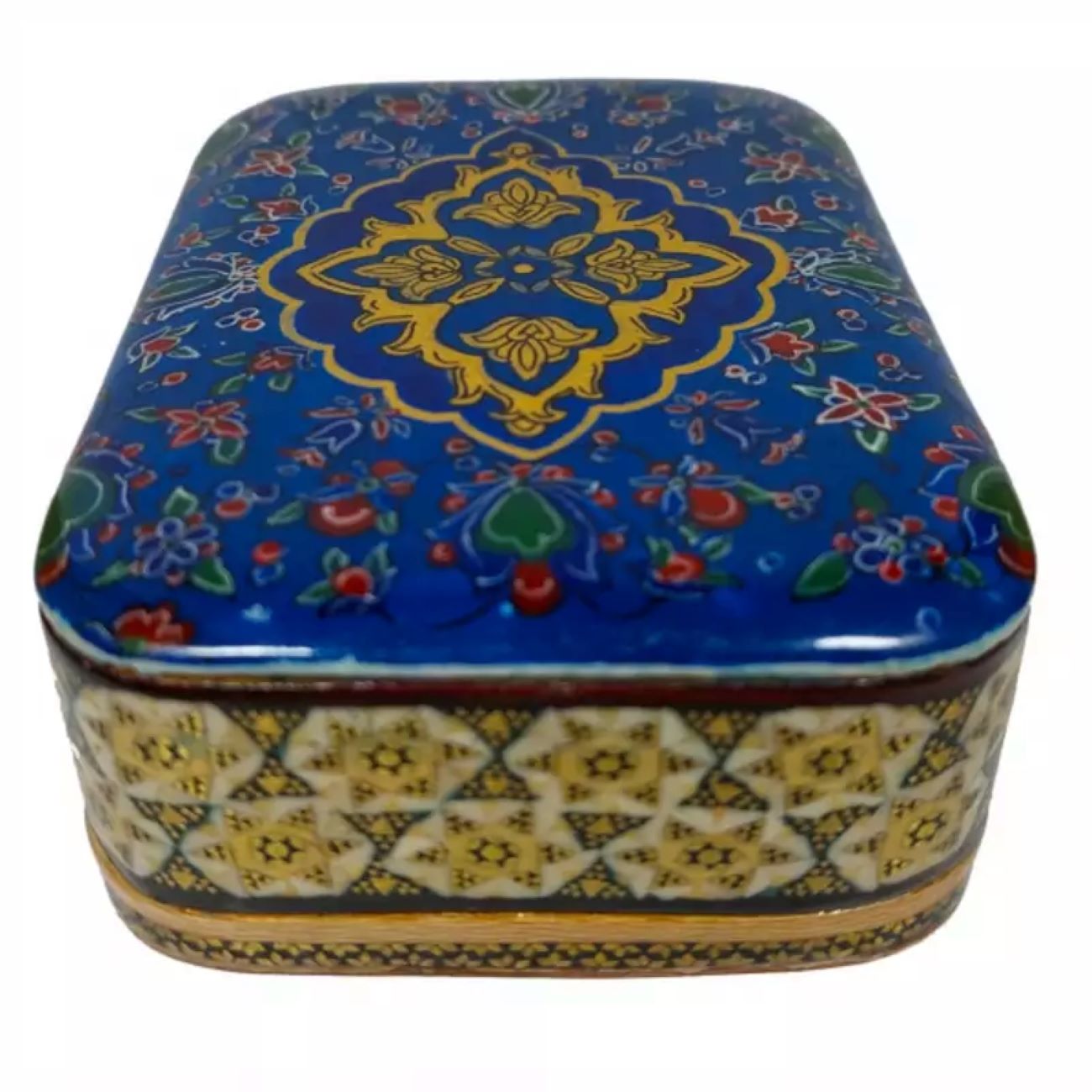 Khatamkari Visitekaarthouder – Donkerblauw