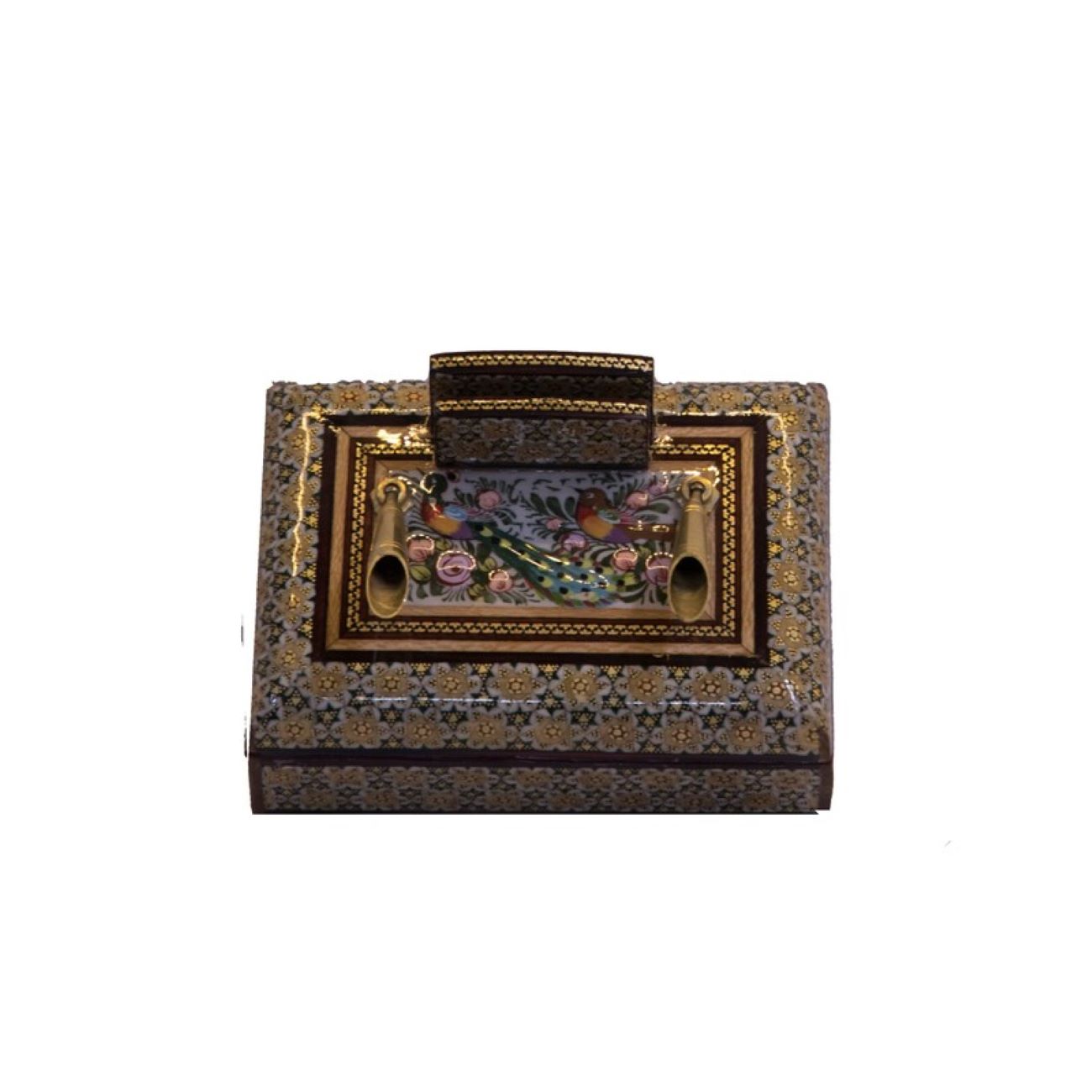 Khatamkari Bureau Organizer – Vogel & Bloem Design Bruin