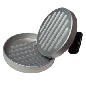 Handmatige Shami Kebab & Burgerpers – Zilver Aluminium