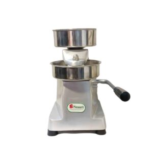 Handmatige Shami Kebab & Burgerpers – Aluminium Zilver