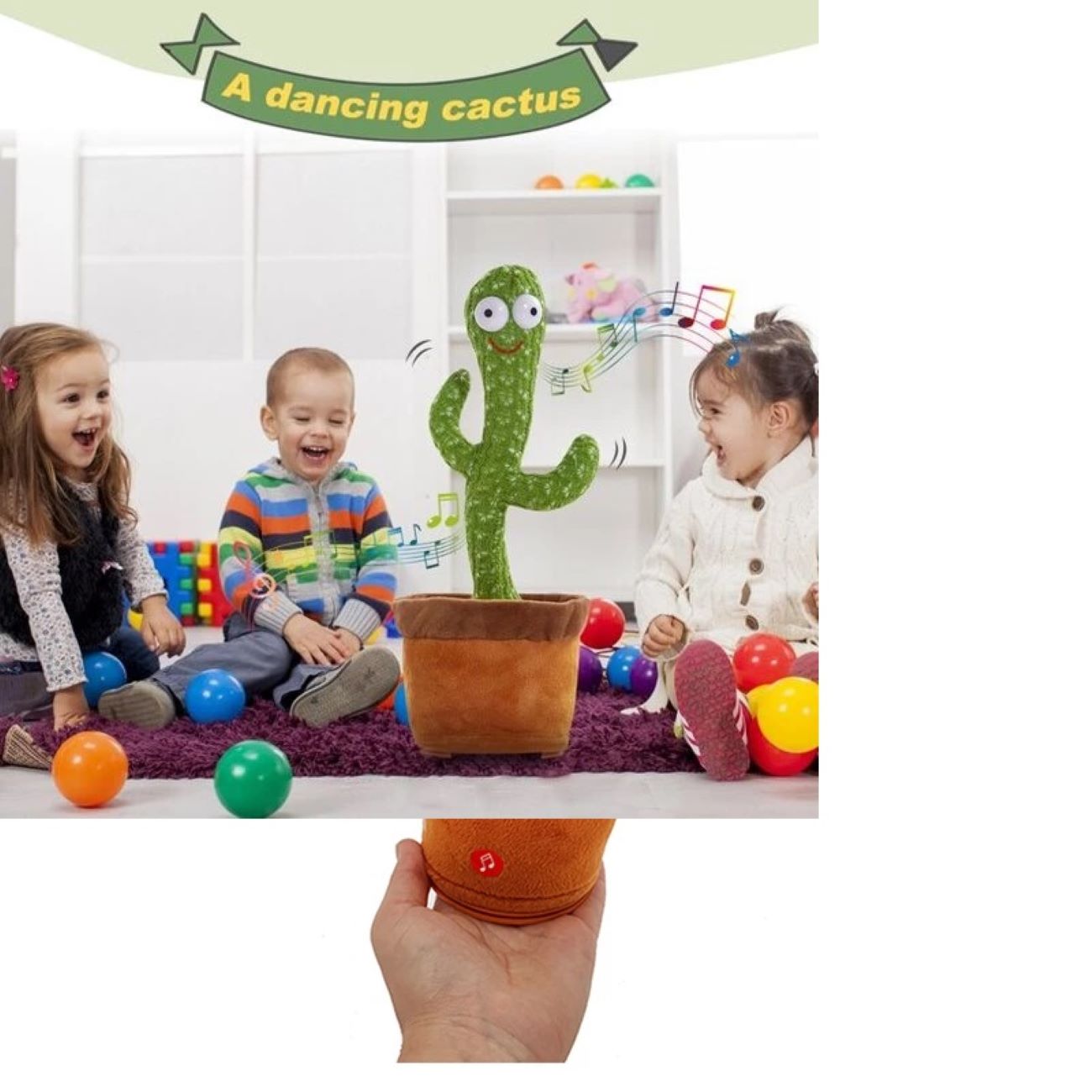 Muzikaal Dansende & Pratende Cactus Pop